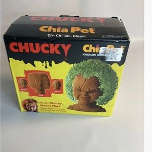 Childs Play CHUCKY Chia Pet Decorative Pottery Planter
